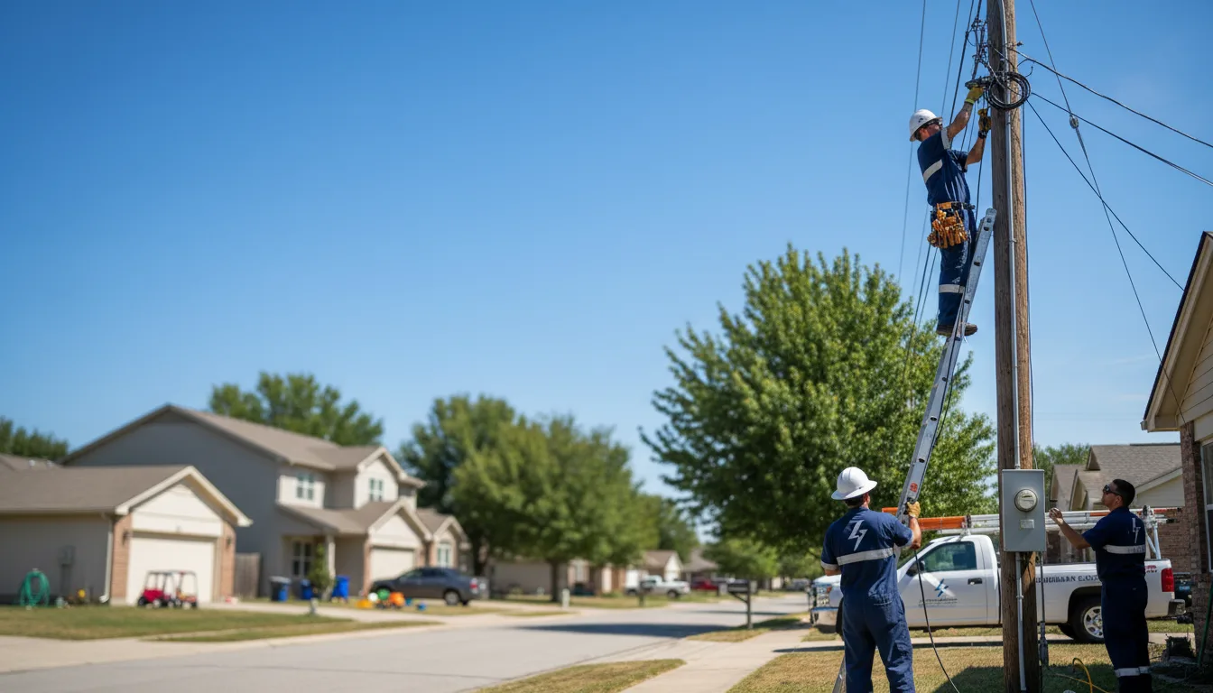 Residential electrician providing installation services in Ammon, ID